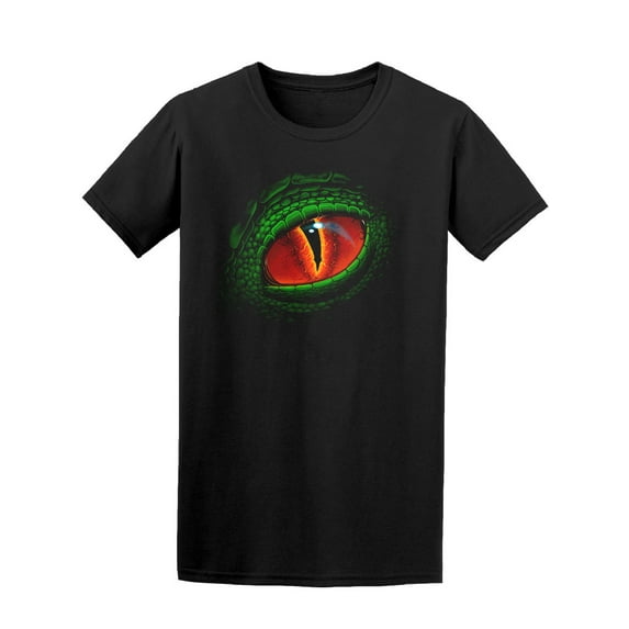Green Lizard Eye T-Shirt Men -Image by Shutterstock, Male Medium