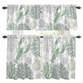 thumbnail image 1 of Green Lobster Kitchen Curtains Valances and Tiers Set of 3 Ocean Starfish Shell Coral Marine Life Tier Curtains and Valance with Rod Pocket for Small Windows, 27.5"x24", 1 of 9