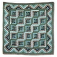 thumbnail image 1 of Green Log Cabin Throw, 1 of 1