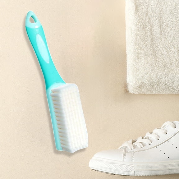 Green Long-Handled Shoe Brush, Multi-Functional Soft-Bristled Cleaning Tool for Professional Household Maintenance Management and Bathroom Floor Carpet Organization Utility Accessory, 1pc