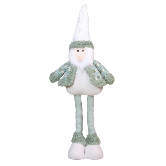 Green Long-Legged Christmas Elf Plush Figure