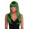 thumbnail image 1 of Green Long Wig Halloween Costume Accessory, 1 of 1