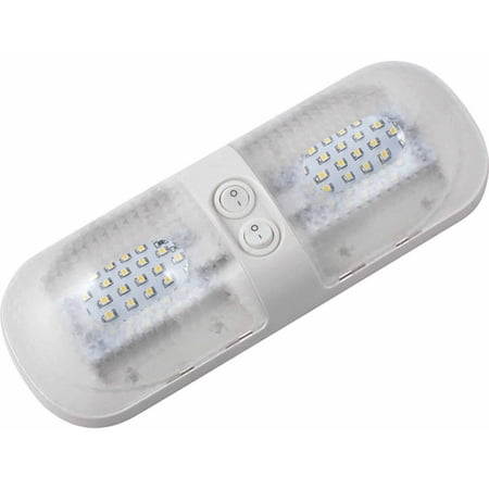 Green LongLife Dome Light with LED Bulb, Double