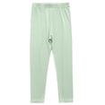 thumbnail image 1 of Green Loose Fit for Kids Girl Boy Fall Winter Brunch Thin Thermal Straight Leg Elastic Waist Plain Long Leg Pants Leggings Stockings Kid 2026 Clothes 9 Years, 1 of 5