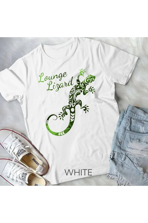 Green Lounge Lizard TShirt Gecko Iguana Unisex Tshirt