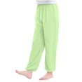 thumbnail image 1 of Green Lounge for Kids Girl Boy Fall Summer Thin Straight Leg Plain Long Cuff Leg Pants Kid 2026 Clothing Fashion Y2K 10 Years, 1 of 4