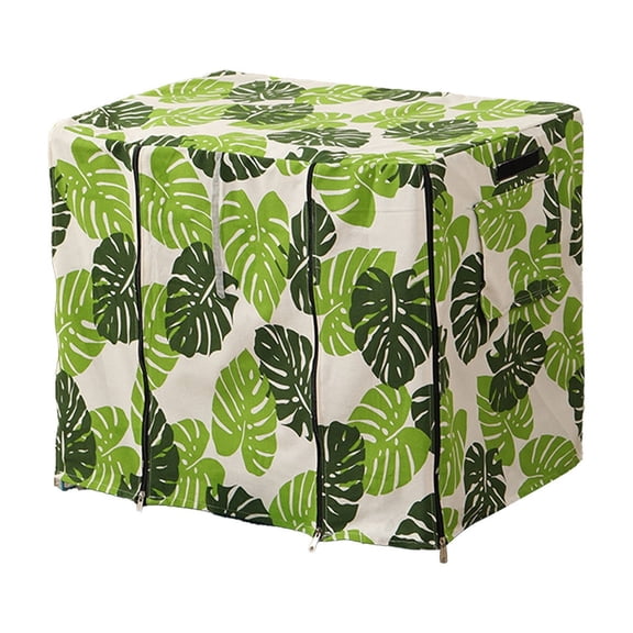 Green M Shade Windproof Cover For Dog Crate Breathable With Mesh Window For Indoor Outdoor 61X42X52Cm