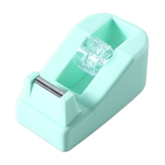Green Adhesive Tape Dispenser With Cutter For Easy Tape Application And Organization