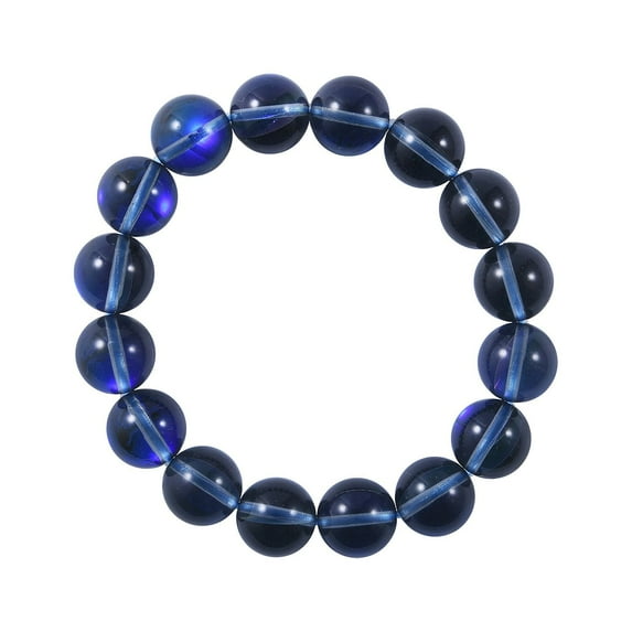 Green Magic Glass Beaded Stretch Bracelet for Women Jewelry Birthday Christmas Gifts for Women