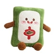 thumbnail image 1 of Green Mahjong Pattern Throw Pillow, Fun Expression Design with Red Middle, Fortune, Wealth Elements, Soft Plush Material, for Home Decor, Office Napping, Car Cushion - 11x15 inch, 1 of 5