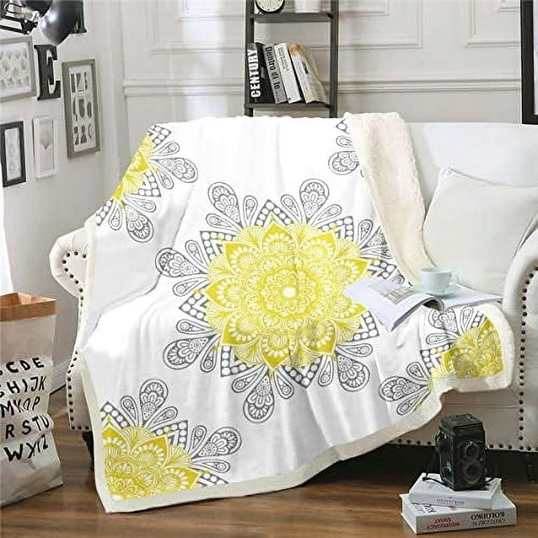 Green floral throw blanket clearance