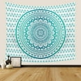 thumbnail image 1 of Green Mandala Tapestry Indian Hippie Bohemian Psychedelic Tapestries Women Wall Hanging for Bedroom Teen Girl (Green Ombre, 51.2" x 59.1"), 1 of 6
