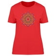 thumbnail image 1 of Green Mandala With Hearts T-Shirt Women -Image by Shutterstock, Female Small, 1 of 2