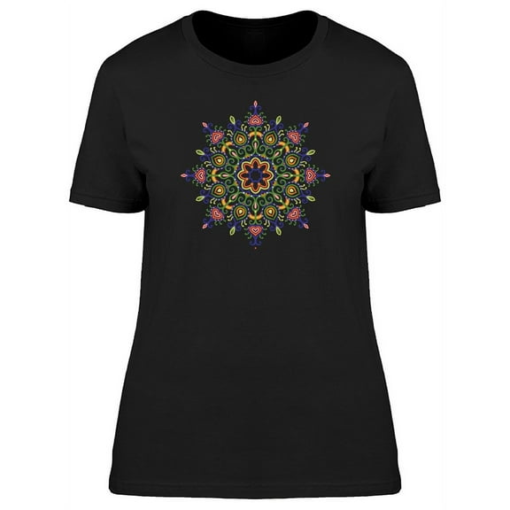 Green Mandala With Hearts T-Shirt Women -Image by Shutterstock, Female x-Large