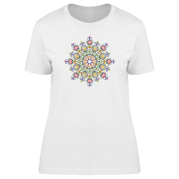 Green Mandala With Hearts Tee Women's -Image by Shutterstock