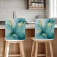 thumbnail image 1 of Green Marble Chair Covers Set of 1 Abstract Modern Art Chair Back Covers Stretch Removable Washable Chairs Slipcovers Chair Protector for Dining Room Kitchen Party Decor, 1 of 5