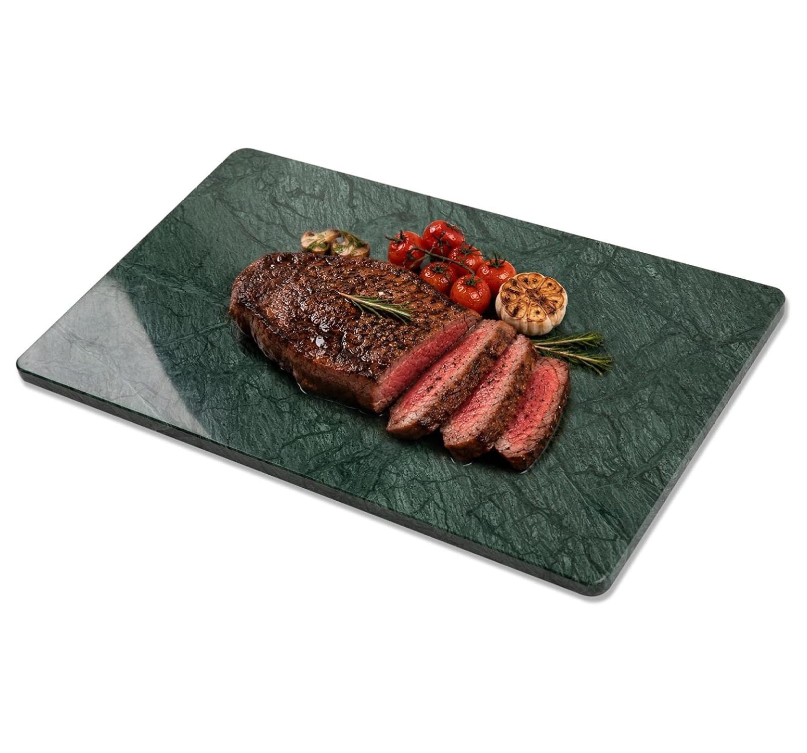 Acouter Board Green Marble Cutting Board 12x20 Inch Natural Stone Pastry Pizza Board ...