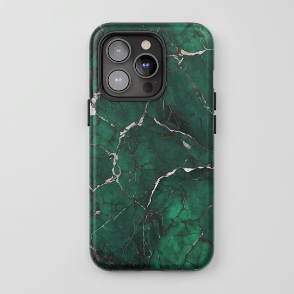 Green Marble For All iPhone Series Tough Phone Case Stone