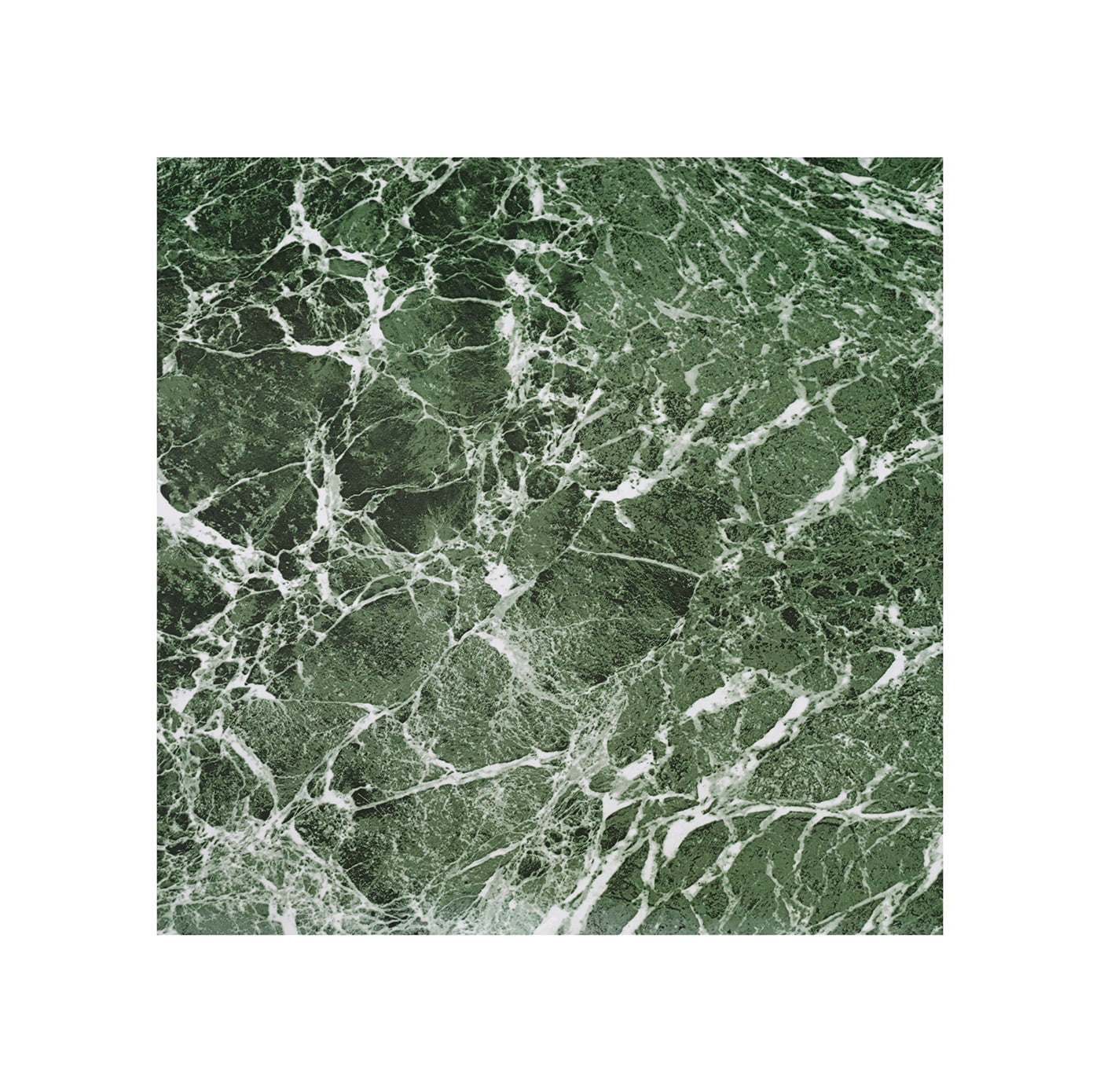 Green Marble Vinyl Self-Stick Square Floor Tiles, 12" x 12"