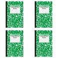 thumbnail image 1 of Green Marble Journal Notebook, College Ruled Composition Notebook 4 Pack, A5 Lined Notepad For Writing Office Supplies, 1 of 8