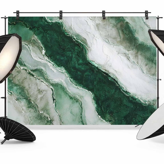 Green Marble Photography Backdrop 7x5FT, Abstract Stone Modern Luxury Photo Backdrops, Background for Photography Studio Photo Studio Background, Back Drop for Photoshoot