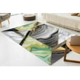 thumbnail image 1 of Green Marble Rugs, Decorative Rug, Marble Rugs, Modern Rugs, Luxury Rug, Green Marble Rug, Green And Gray Marble Rugs, Custom Rug, Large Rug, 2.6'x9.2' - 80x280 cm, 1 of 8