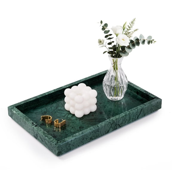 Green Marble Serving Tray Countertop Home Decor Use