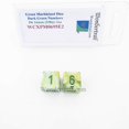thumbnail image 1 of Green Marbleized Dice with Dark Green Numbers D6 16mm (5/8in) Pack of 2 Wondertrail, 1 of 2