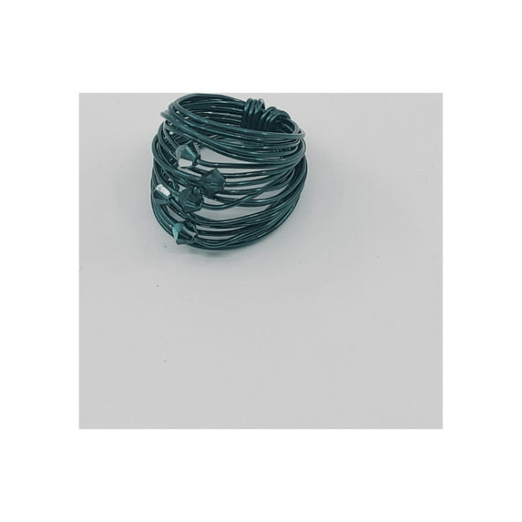 Green Marcia Ring with Forest Green Swarovski Crystals