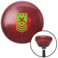 thumbnail image 1 of Green Master Chief of the Navy Red Retro Metal Flake Shift Knob with M16 x 1.5 Insert Shifter Brody, 1 of 1