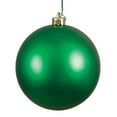 thumbnail image 1 of Green Matte UV Drilled Ball Ornament, 2.75 in. - 12 per Bag, 1 of 1