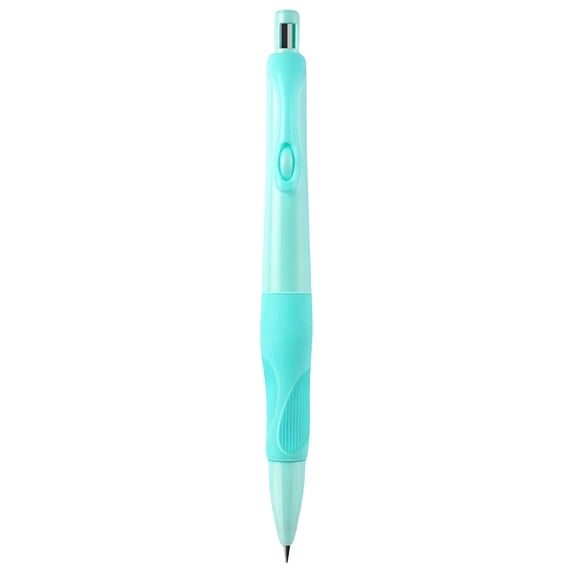 Green Mechanical Pencil For Posture Correction, Mohdy Plastic Pencil Curler, Millimeter Thick Automatic Pencil With Comfortable Grip Suitable For Writing Pencil Can Be Filled With Thick Pencils