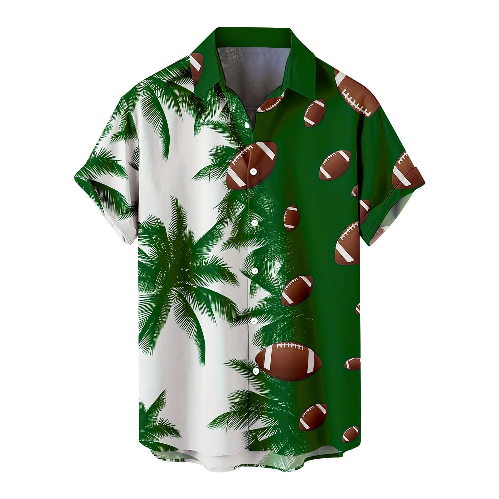 Green Men Dress Shirts, Short Sleeve Mens Shirts, Work Polyester ...