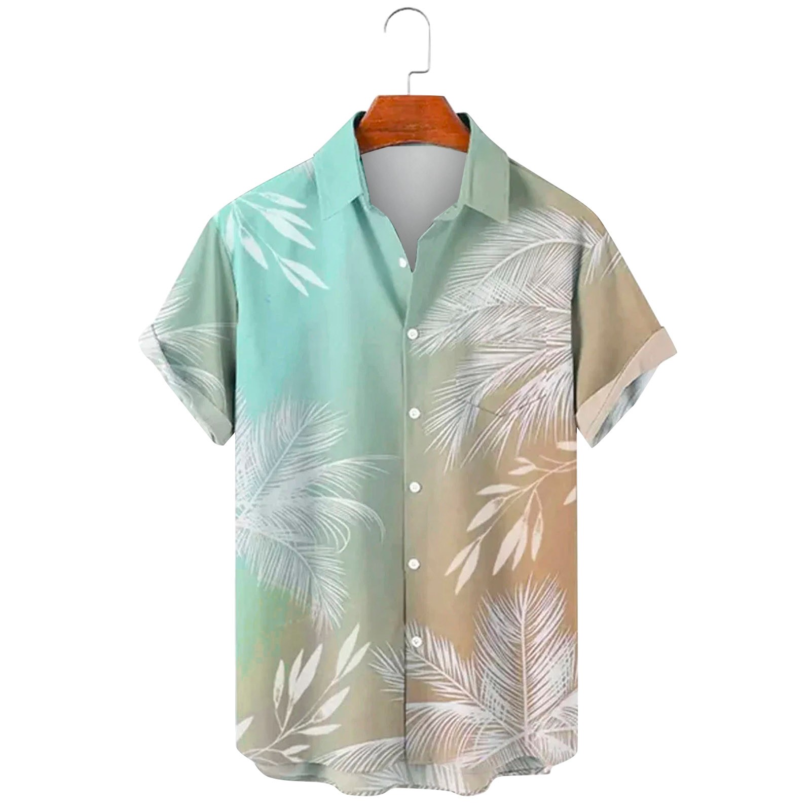 Green Men'S TShirts, Polyester Mens Graphic TShirts, Long Sleeve Big