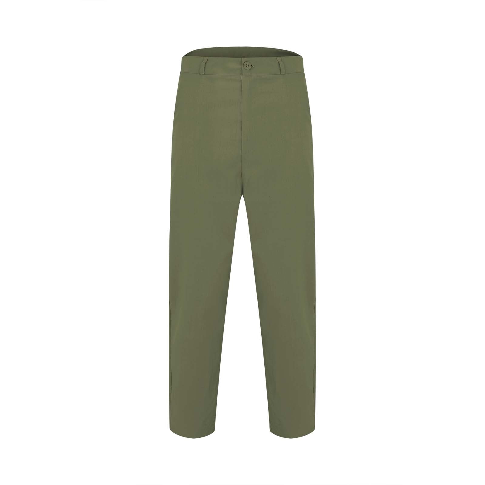 Green Men s Casual Pants Business Casual Zipper Pockets Lightweight Skinny Large Size Hundred Solid Color Men s Suit Pants Cargo Pants for Men Walmart