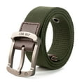 thumbnail image 1 of Green Mens Adult Unisex Military Canvas Quick Release Buckle Outer Belt Men'S Outdoor Training, 1 of 3