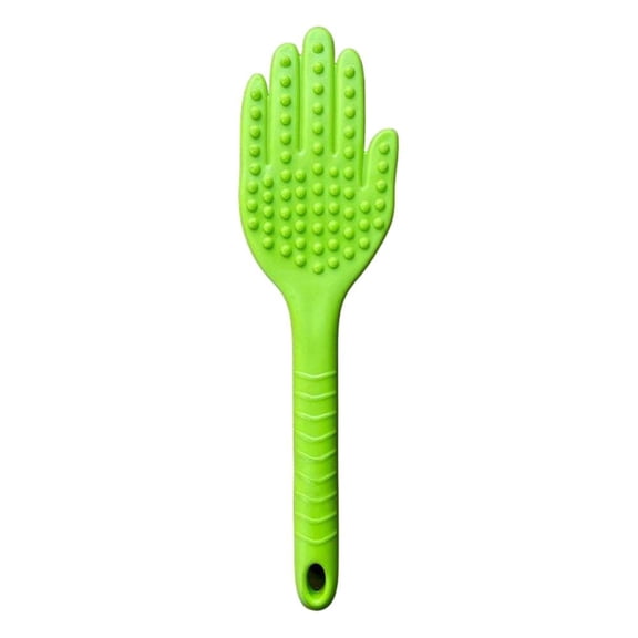 Green Meridian Palm Massager, Flexible Body Slapper for Muscle Relief & Circulation, Manual Back Scratcher & Acupoint Clapping Tool for Neck, Shoulders & Back - 1PC