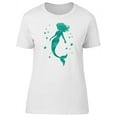 thumbnail image 1 of Green Mermaid Silhouette T-Shirt Women -Image by Shutterstock, Female XX-Large, 1 of 2