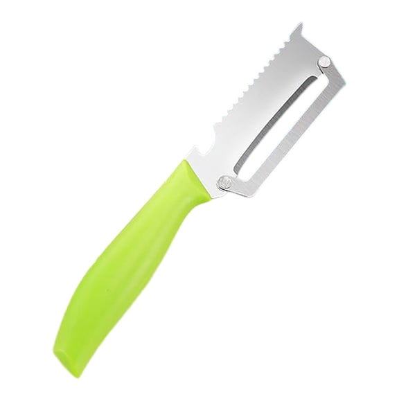 Green Metal 2 In 1 Peeler, Stainless Steel Potato Carver, Multifunctional Vegetable Scraper For Home