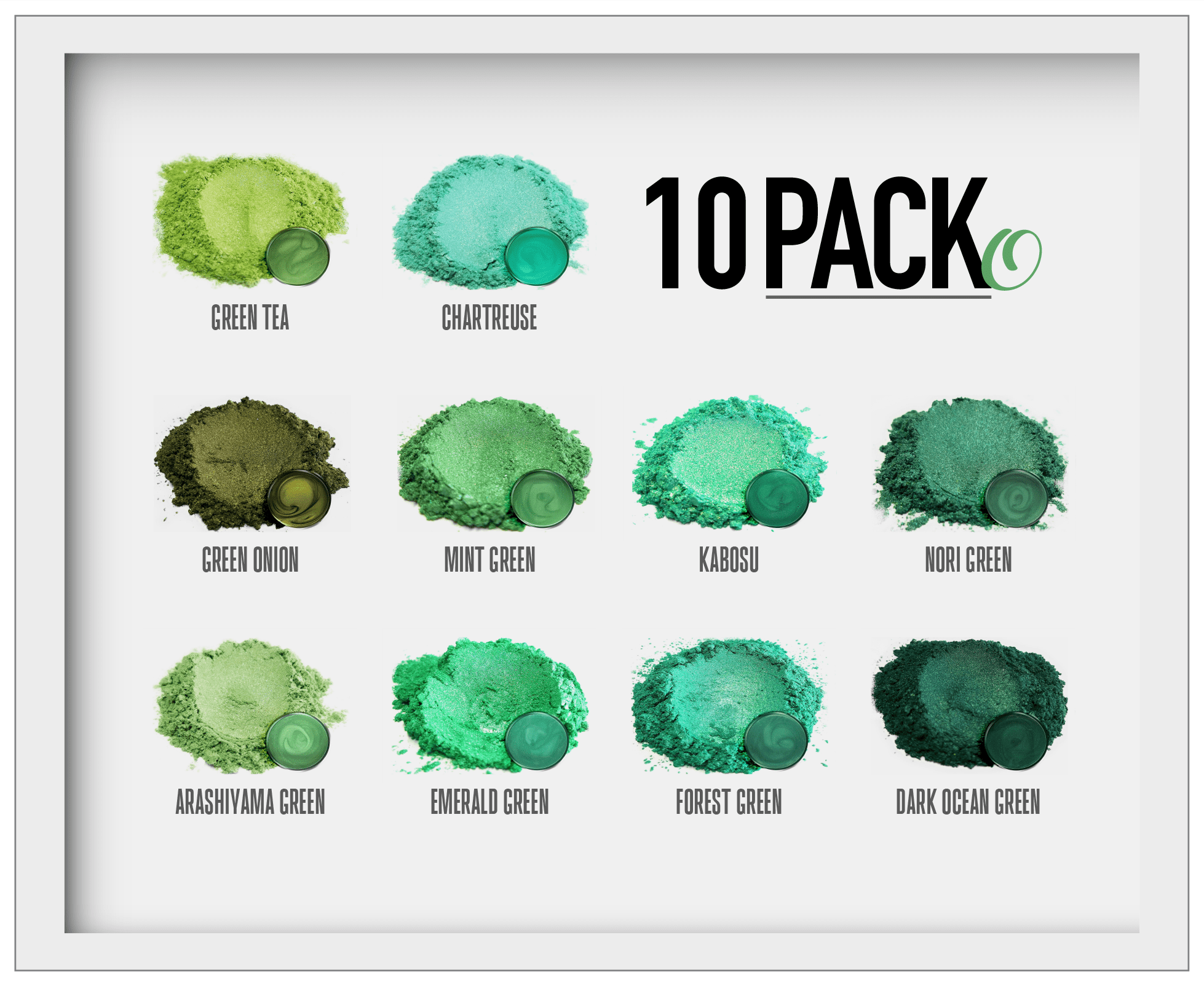 MICA PIGMENT BOX 1 (7 VARIETY PACKS) 70-5g packs TOTAL including GHO