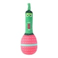thumbnail image 1 of Green Microphone Plush Dog Toy, Funny Squeaky Sound Chew Doll for Training 1 Piece, Interactive Teething Toy for Small Dogs & Cats 8.7x3.1 Inch, 1 of 4