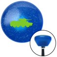 thumbnail image 1 of Green Military Tank Blue Retro Metal Flake Shift Knob with M16 x 1.5 Insert Shifter, 1 of 1