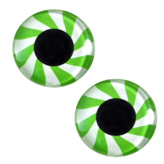 Green Mint Candy Glass Eyes
