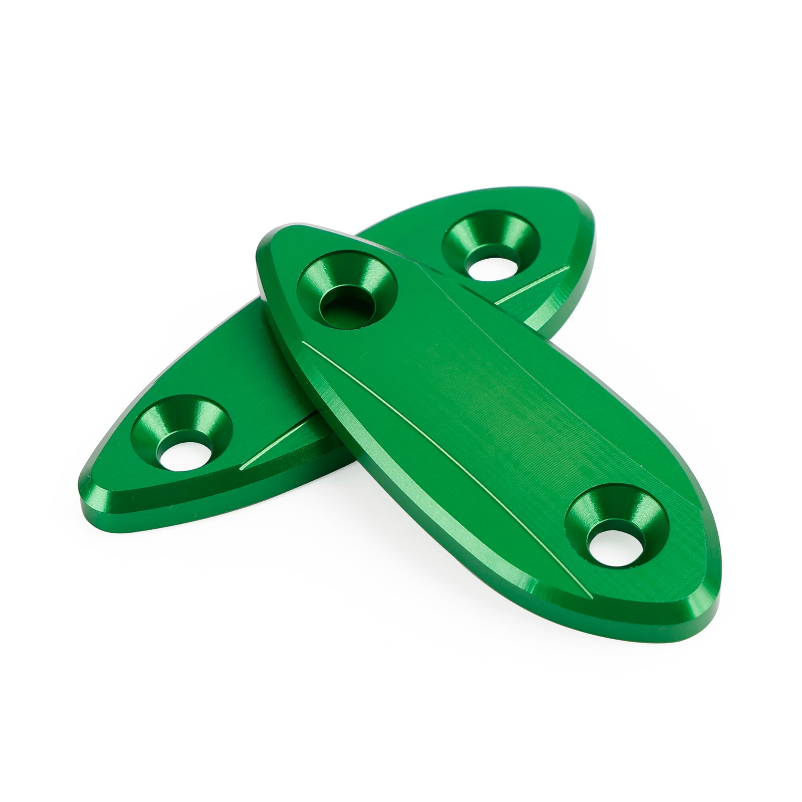 Green Mirror Delete Blanking Block Off Plates for Kawasaki ZX-6R ZX6R  2009-2012