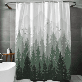 Rustic Bear Deer Extra Long Shower Curtains 84 Inches, Forest Woodland  Cabin Shower Curtain Set Farmhouse Country Lodge Bathroom Deor Polyester  Fabric-72 x 84 