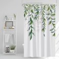 thumbnail image 1 of Green Mixed Light Blue Plant Shower Curtain with 8 Hooks Decorative Sage Green Shower Curtain for Bathroom Waterproof Fabric 48x72inch, 1 of 13