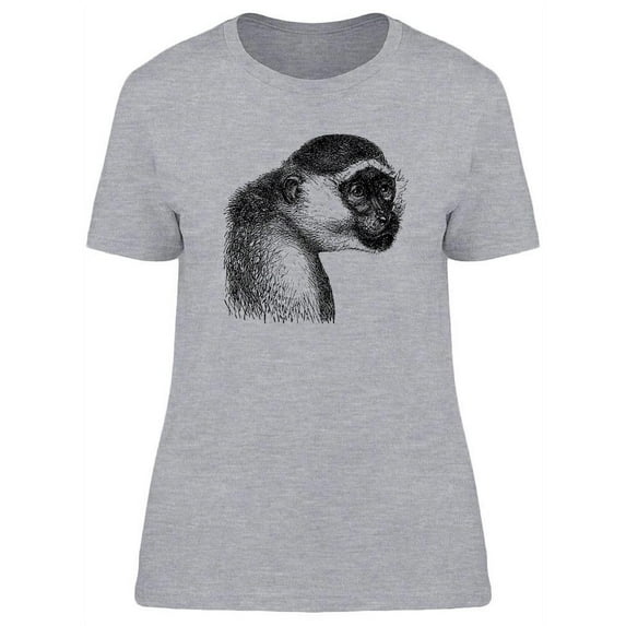 Green Monkey Vintage Design T-Shirt Women -Image by Shutterstock, Female Large