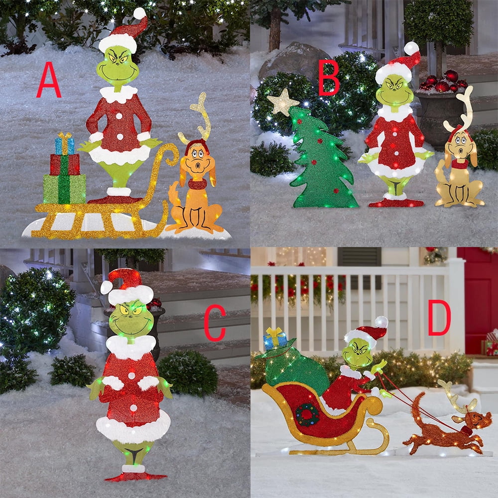 Green Monster The Grinch Christmas lights, home lights, acrylic