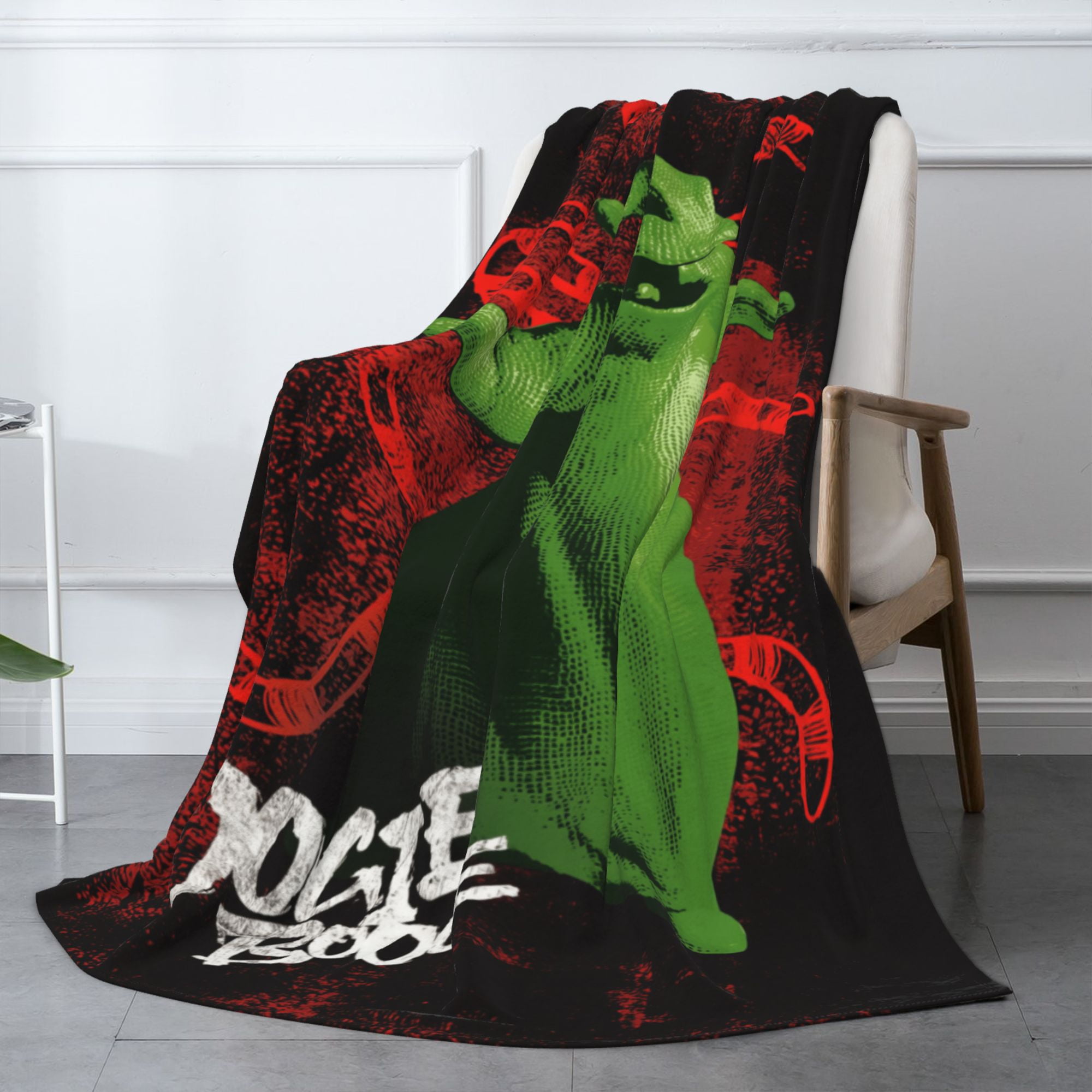 Green Monsters The Nightmare Before Christmas Blanket for Couch Bed