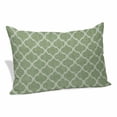 thumbnail image 1 of Green Moroccan Pillow Covers, Linen Long Throw Pillow Case, Morocco Boho Ethnic Abstract Geometric Holiday Pillow Protector Decorative Cushion Cover for Living Room/Bedroom 20" x 30", 1 of 8